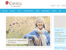 Tablet Screenshot of cavellgardens.com